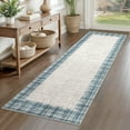 thumbnail image 2 of Hasoo 2' x 6' Washable Hallway Runner Rug Soft Kitchen Runner Rug Stain Resistant Rug for Bedroom Laundry Blue, 2 of 7