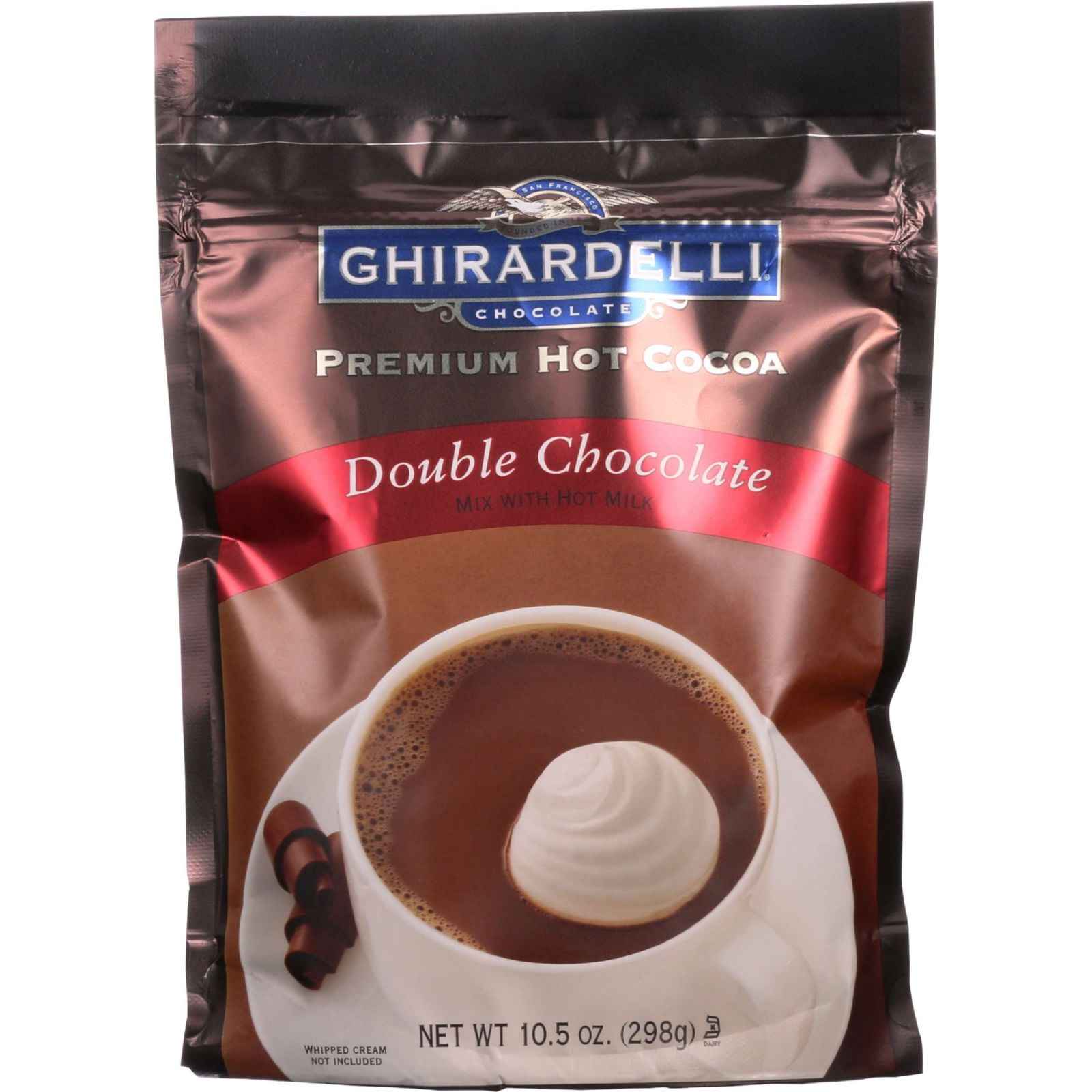 Ghirardelli Hot Cocoa Premium Double Chocolate 10.5 oz case of 6 by