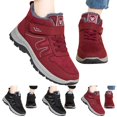 thumbnail image 5 of NOKIO Female High-Top Winter Boots Fashion Winter Snow Boots For Women Flat Bottom Non Slip Short Plush Warm Comfort Lace Up Hook Loop Solid Color Female Water proof Velvet Boots, 5 of 9