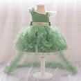 thumbnail image 1 of FYDUU Robe de Fête Formelle pour Tout-Petites Filles, Robe en Tulle à Volants avec Longue Traîne, Robe de Princesse pour Enfants, Robe de Fête d'Anniversaire, Robe de Concours, 18-24 Mois, 1 of 4