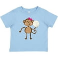 thumbnail image 3 of Inktastic Cute Volleyball Girl Monkey Girls Baby T-Shirt, 3 of 5