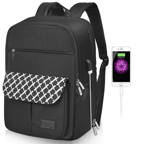 Travel Laptop Backpack Water Resistant Anti-Theft Bag with USB Charging, Durable