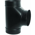 thumbnail image 2 of Black Stove Pipe Clean Out Tee Joint, 24 Gauge, 7 In. - BM0084, 2 of 3