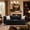 Black, variant on Modern Leather Chesterfield Sofa, 3 Seater Couch with Button Tufted Back, Deep Seat, and Sturdy Hardwood Frame, Living Room Sofa for Apartment or Office,Black