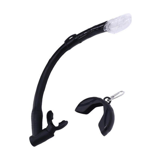 Snorkel Enrollable, Snorkel Seco De Silicona 2 En 1 Con Válvula De Drenaje Unidireccional Y Hebilla De Resorte De Liberación Rápida, Para Buceo Apnea Buceo Snorkel