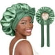 thumbnail image 1 of Gorro de satén YANIBEST, grande, grande, para dormir, verde, 1 of 7