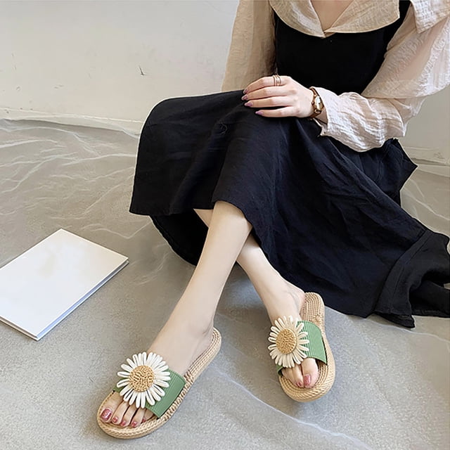 Sandalias Mujer Con Cómodas Sandalias De Interior Y Exterior Zapatillas De Ocio Wmkox8yii nm10240