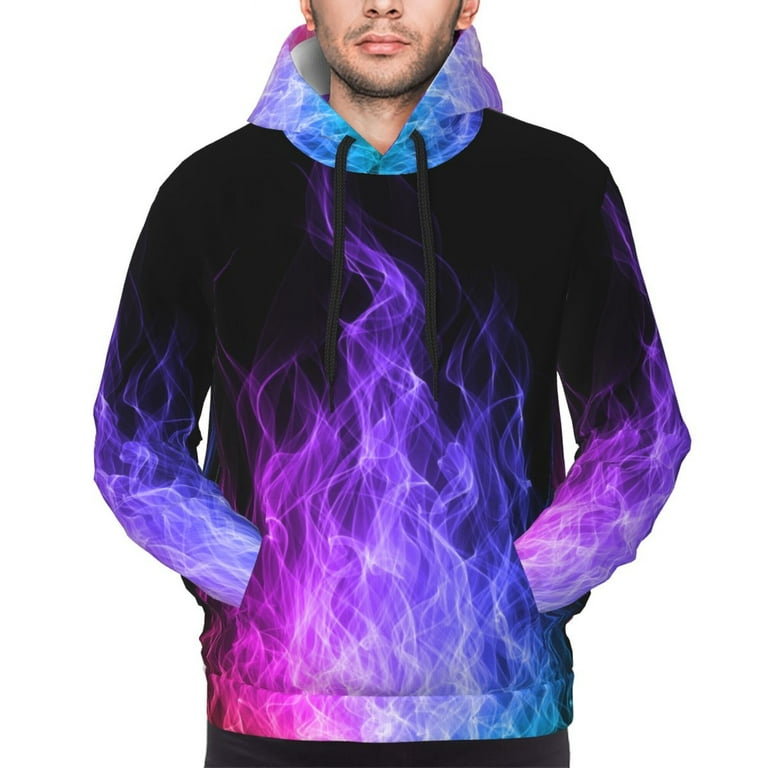Purple fire deals hoodie