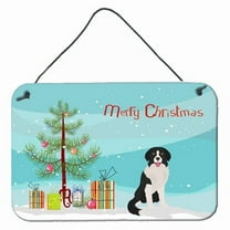 Carolines Treasures CK3887DS812 Borador Christmas Tree Wall or Door Hanging Prints 8x12 multicolor