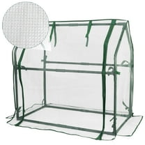 Gardzen Mini Greenhouse with Garden Netting Cover, Mesh Plant Protector for Plants 36.2"(L) x18.9(W) x33.3(H)