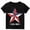 AB109 Black, variant on Tisuna 250 Anniversary Shirts For Boys Kids Short Sleeve Crew Neck Red White And Blue Star Print Tops Breathable 4Th Of July Festival Shirts For Toddler And Tweens 1-14 Years