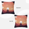 thumbnail image 3 of LNWH Decorative Pillow Covers, Night Hills Square Sofa Decorative Knit Pillow Case, 12"x12", 3 of 8