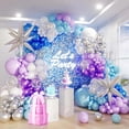 thumbnail image 7 of 133pcs Frozen-themed Balloon Garland Set, Suitable for Birthday Parties, Winter Event Celebrations and Holiday Celebrations, 7 of 7