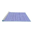 thumbnail image 2 of Ahgly Company Machine Washable Indoor Square Solid Blue Modern Area Rugs, 6' Square, 2 of 4