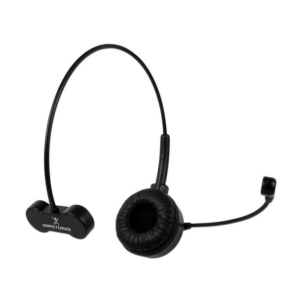 Audífonos Perfect Choice PC-116899 con Micrófono Monoaural Negro
