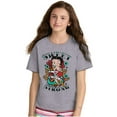 thumbnail image 3 of Betty Boop Sweet Strong Anchor Tattoo Girls Kids T Shirt Tees Teen Brisco Brands L, 3 of 5