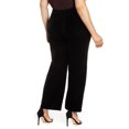 thumbnail image 2 of Alex Evening Women's Plus Velvet Pull-on Pants by Alex Evenings Black Size 2X, 2 of 3