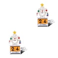 thumbnail image 4 of Naiovety Calendario de cuenta regresiva de de Navidad, Mini adorno de decoración, regalo de cumpleaños para niños, inauguración de la casa, Type1 NO1, 4 of 6