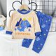 thumbnail image 1 of Pijamas de Navidad para niños y niñas de 1 a 10 años, ropa de dormir de manga larga con dibujos de dinosaurios, ropa de dormir para niños, pijamas de algodón para Otoño e Invierno, 1 of 4