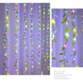 thumbnail image 3 of CxhicLuv 10 Strands LED Curtain Lights with Artificial Ivy Garland, 200 LED Indoor/Outdoor Lights for Wedding, Party, Christmas Home Décor, Faux Rattan Vines with Green Leaves for Holiday Decoration, 3 of 5