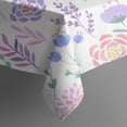 thumbnail image 5 of Pioneer Flower Floral Print Pattern Square Tablecloth,Waterproof Square Table Cover,Wipeable Spillproof Washable Table Cover for Home Kitchen Party Decor 60"x60"(152x152cm), 5 of 6
