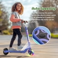 thumbnail image 4 of TST Electric Scooter for Kids, 100W Adjustable Kick Scooter with Flashing Rainbow LED Lights, Up to 8mph&8 Miles, 4 of 6