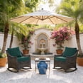 thumbnail image 2 of Goodgoods 22" x 24" Indoor & Outdoor Deep Seat Chair Cushions Set of 2, Water & Fade Resistant, Teal, 2 of 7