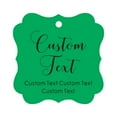 thumbnail image 1 of Darling Souvenir Personalized Paper Hang Tags Custom Text Wedding Party Gift Favor Tags -Green-100 Tags, 1 of 1