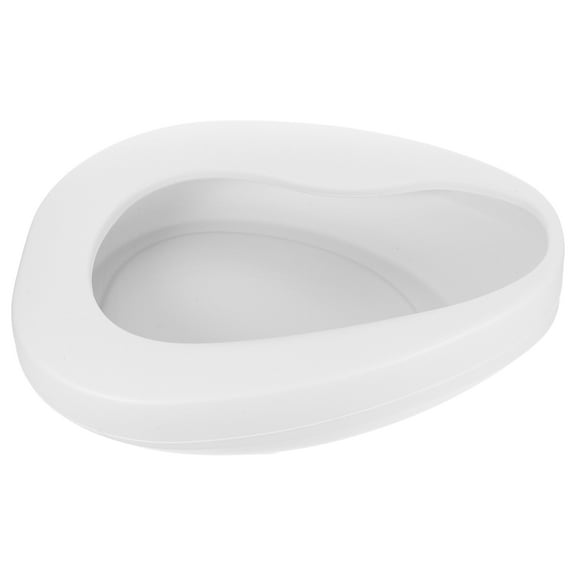 LOLIPPYY Ergonomic Portable Urinal Bedpan White Plastic For Patients 1Set