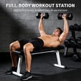 thumbnail image 5 of Senfot Household Strength Training Bench Stable Iron Plastic Frame Indoor Bodybuilding Workout Fitness Stool Black, 5 of 8