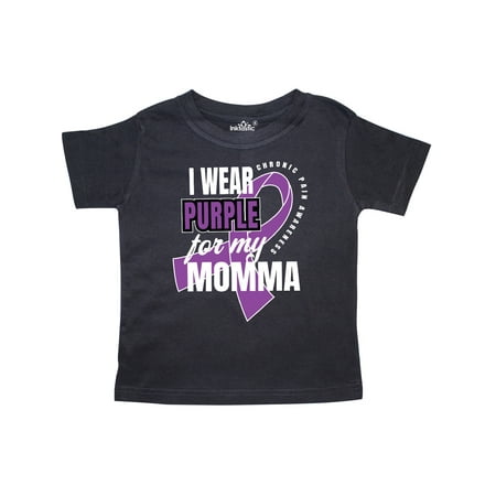 

Inktastic Chronic Pain I Wear Purple For My Momma Gift Toddler Boy or Toddler Girl T-Shirt