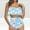 #30, variant on Pisexur Tankini Swimsuits for Women Tummy Control Two Piece Bathing Suits Ruffled Flounce Tankini Top with High Waisted Bottom Bikini Set