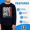 thumbnail image 4 of Brooklyn Vertical Boys Long Sleeve Crew Neck T-Shirt, 4-Pack with Chest Print | Soft Cotton, Sizes 6-20, 4 of 5