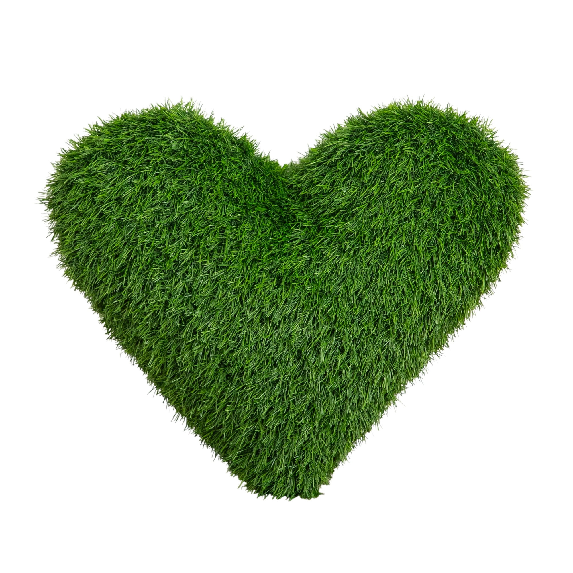 Nearly Natural UV-Resistant Artificial Outdoor Heart Shaped Throw Pillow - 19"