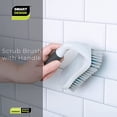 thumbnail image 6 of Smart Design All-Purpose Scrub Brush - Contoured Easy Grip Non-Slip Handle - Tough Bristles - Odor Resistant - Dishwasher Safe - Cleaning Pots, Pans, Sink and Tub - Gray and Teal, 6 of 6