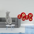 thumbnail image 2 of Estatua De Gato De Resina, Figura De Animal Para Entrada, Estantería, Sala De Estar, Dormitorio, Con Abanico De Papel De Año Nuevo Chino, Adorno De Bendición, Diseño De Escena, Decoración, 2 of 8