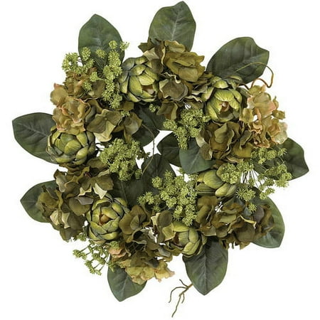 Nearly Natural 18" Artichoke Wreath