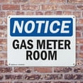 thumbnail image 4 of (2 Pack) Gas Meter Room OSHA Notice Sign 14 Inch X 10 Inch Plastic Sign, Weather Resistant, UV Protected for Workplace, Business, and Construction Site, Made in the USA, 4 of 8