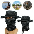 thumbnail image 6 of BLEEUS Men Camo Fishing Hat Foldable Casual Balaclava Sun Hat Breathable Bucket Hat Camping Supplies, 6 of 10