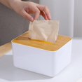 thumbnail image 1 of Caja de papel Suyoo rectangular para almacenamiento en tocador de baño 6,3 x 4,7 x 3,9 pulgadas, 1 of 4