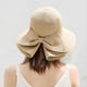 thumbnail image 3 of Sombrero de ala ancha para mujer, sombrero de Playa Grande, sombrero de paja de Panamá, protección UV, plegable, protección solar, vacaciones, deporte al aire libre, 3 of 4