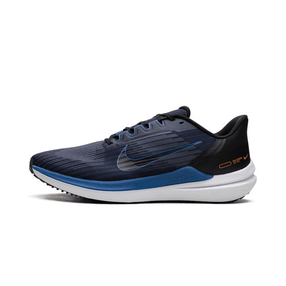 NIKE MENS Air Winflo 9 "Obsidian Dark Marina Blue" DD6203 400 from Stadium Goods