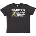thumbnail image 3 of Inktastic Daddy's Fishing Buddy with White Text Youth T-Shirt, 3 of 5
