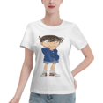 thumbnail image 1 of T-Shirt Basique à Manches Courtes pour Femmes Detective Conan Conan, 1 of 6