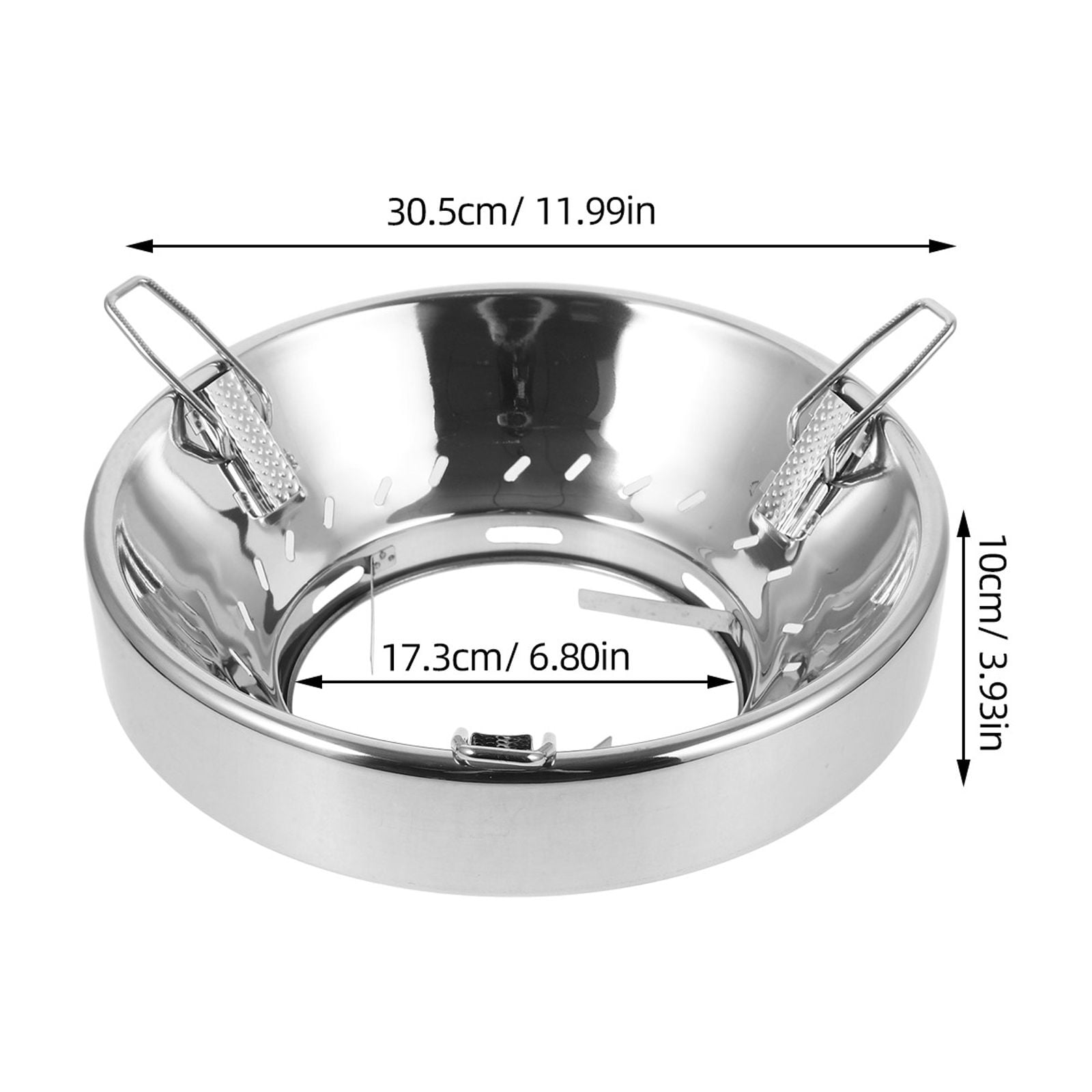FESTFENDS Pan Stand Rack Wok Support Simple Structure For Home Use 1Set 12X6.8X3.9In