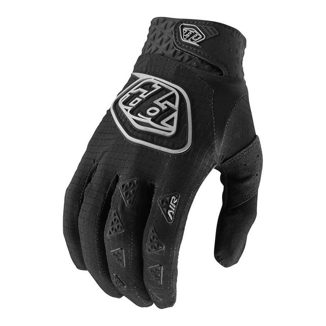 Troy Lee Designs Motocross Motorcycle Dirt Bike Racing Mountain Bicycle Riding Gloves, Air Glove (Black, Small)