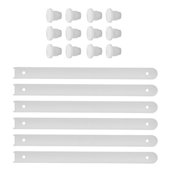 FELTECHELECTR  3 Sets Bottom Mount Drawer Slides Rails Plastic Sliders Sliding Door Kit