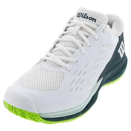 Wilson Men`s Rush Pro Ace Wide Tennis Shoes White and Ponderosa ( 12 )