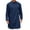 Dark Blue, variant on Shirts for Men Casual Solid Color Long Sleeve Button Round Neck Slit Shirt Blouse Lightweight Breathable Cotton-Blend Fashionable Simple Office Workwear Summer Casual