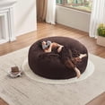 thumbnail image 4 of Venuezy Bean Bag Chair 6Ft, Memory Foam Filled, Super Soft Plush, Beanbag Chairs for Adults, Soft Sofa with Removable Flannel Cover, Round Couch for Living Room, Bedroom, Apartment & Reading Nook, 4 of 10